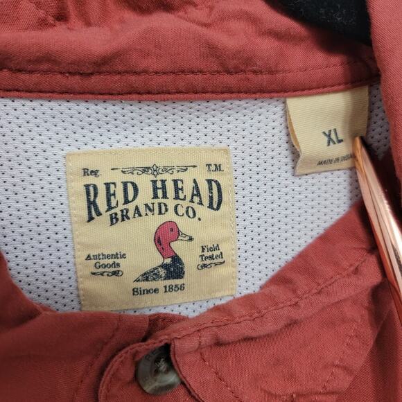 Red Head Short Sleeve Shirt XL Lightweight Outdoors Fishing 615 - Picture 3 of 14